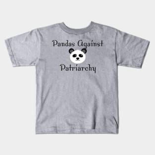 Pandas Against Patriarchy Kids T-Shirt